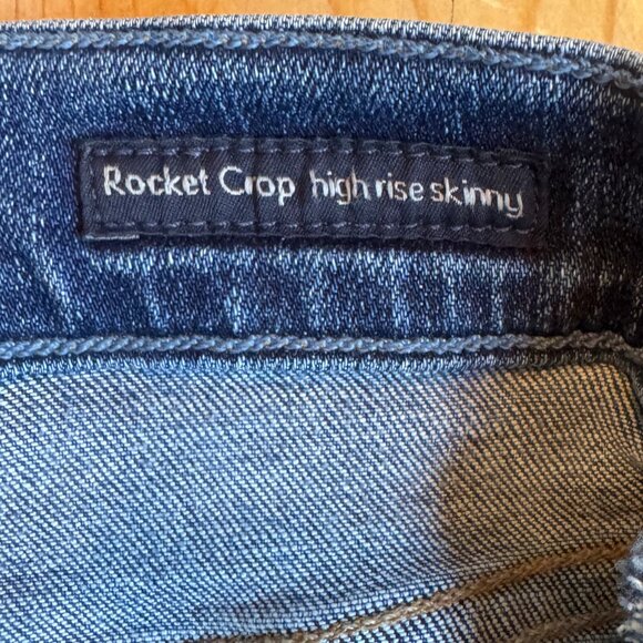 Citizens of Humanity Rocket Crop High Rise Skinny Jeans Dark Wash Size 27 - Picture 4 of 12